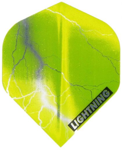 Mckicks Metallic Lightning Standard yellow dart flight 100 Micron