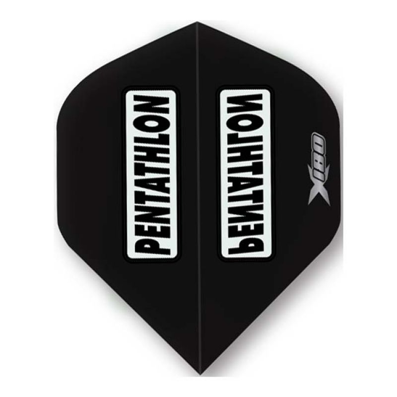 Mckicks Pentathlon X180 Standard black dart flight 180 Micron