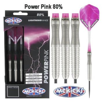 Mckicks Power Pink 80% rose - argent darts 22g