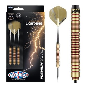 Mckicks Premium Gold 90% bruin - goud dartpijlen 24g