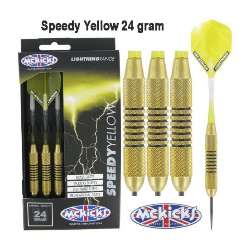 Mckicks Speedy Yellow Brass jaune - or darts 24g