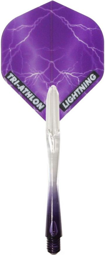 Mckicks Thunder & Lightning Flight Shaft Set purple dart flight