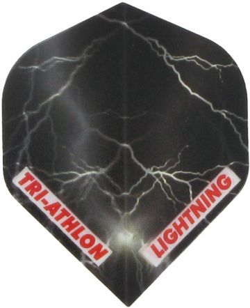 Mckicks Triathlon Lightning Standard clear black dart flight 100 Micron