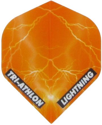 Mckicks Triathlon Lightning Standard clear orange dart flight 100 Micron