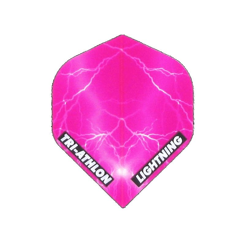 Mckicks Triathlon Lightning Standard clear pink dart flight 100 Micron