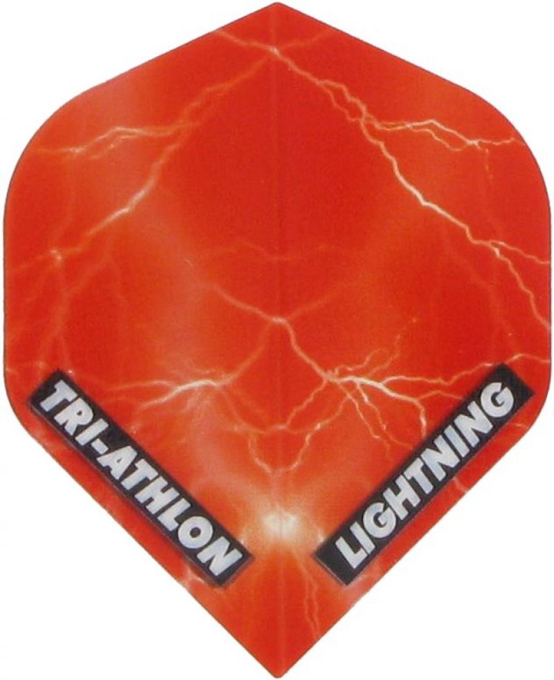 Mckicks Triathlon Lightning Standard clear red dart flight 100 Micron