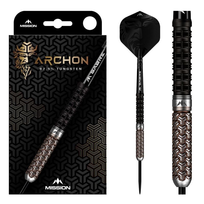 Mission Archon 97,5% noir - or darts 22g