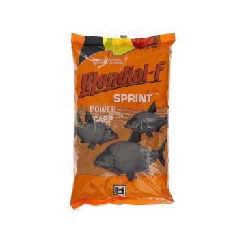 Mondial-f Sprint Power Carp geel - oranje witvis visvoer 1kg