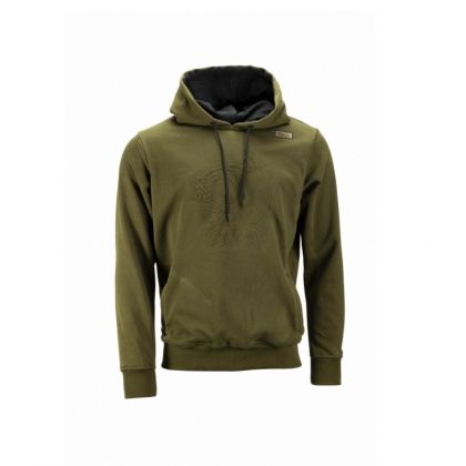 Nash Emboss Hoody groen vistrui Large