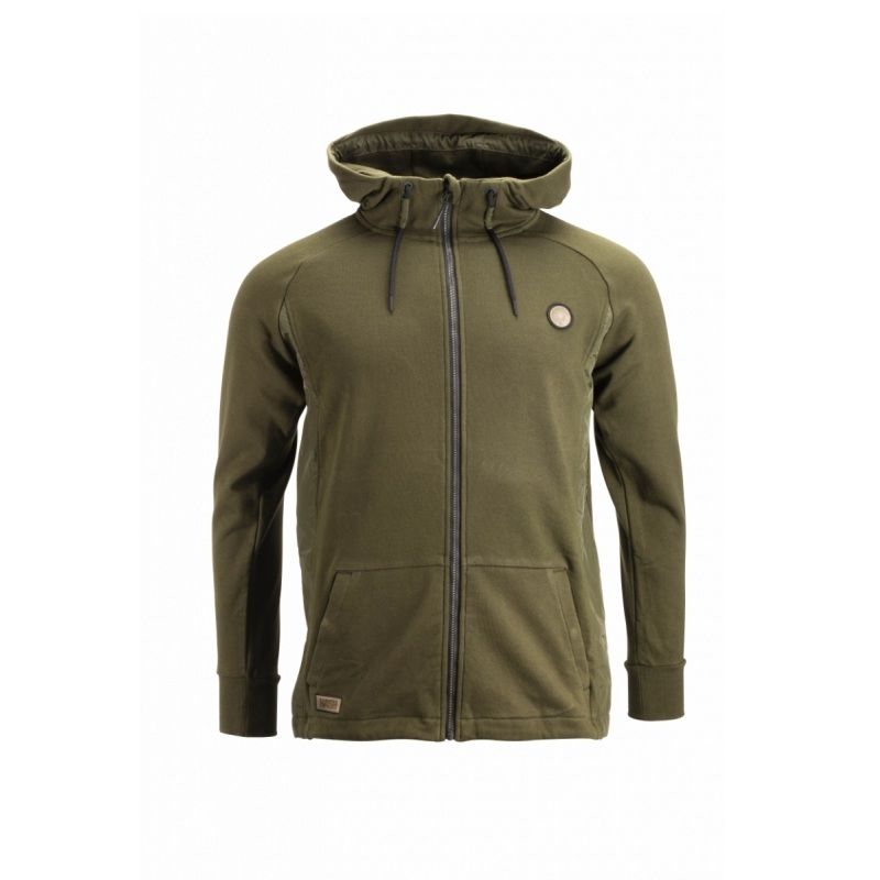 Nash Emboss Tracksuit Top groen - bruin visjas Small