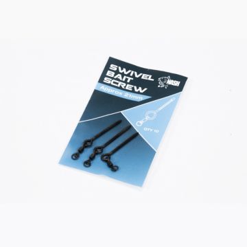 Nash Swivel Bait Screw noir  21mm