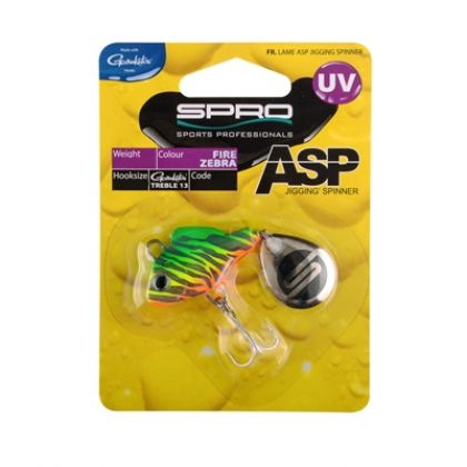 Predator ASP Spinner UV fire zebra vislepel 14g H8