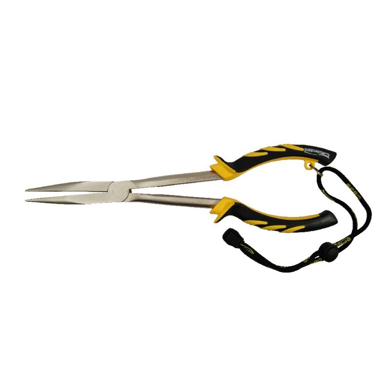 Predator Extra long Nose Pliers zilver - geel - zwart tang & schaar 28cm