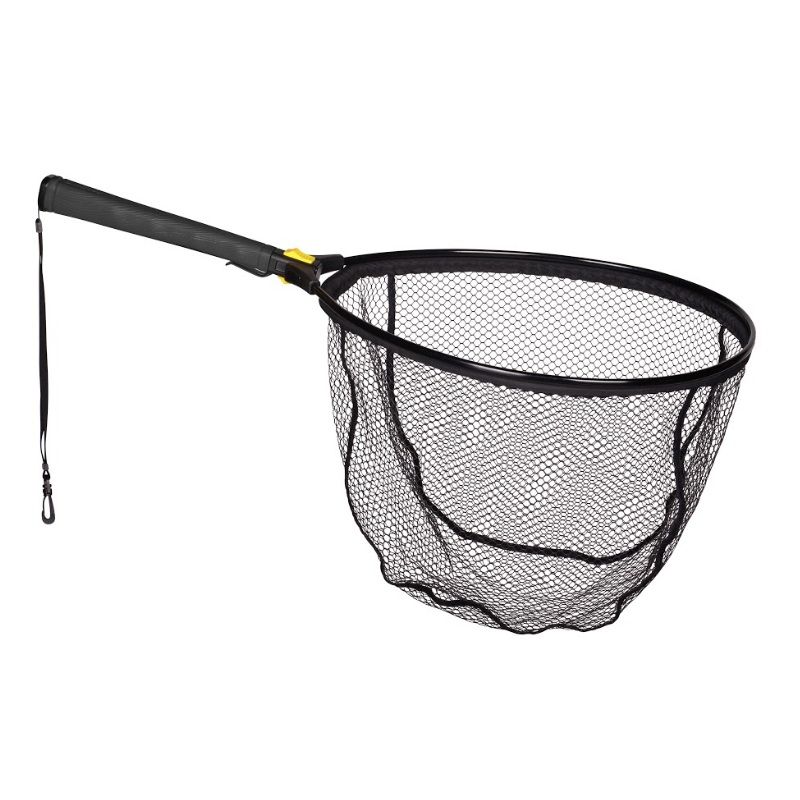 Predator Folding Float Net zwart - geel roofvis visschepnet 50x50x40cm