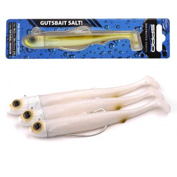 Predator Gutsbait Salt! white minnow shad zeebaars 10.5cm 10g