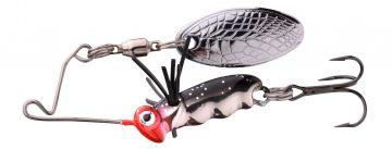 Predator Larva Micro Spinnerbait roach roofvis spinnerbait 4cm 7g Treble 10