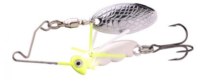 Predator Larva Micro Spinnerbait uv pearl roofvis spinnerbait 4cm 7g Treble 10