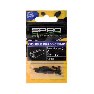 Predator Matte Black Double Brass Crimp noir  0.8mm