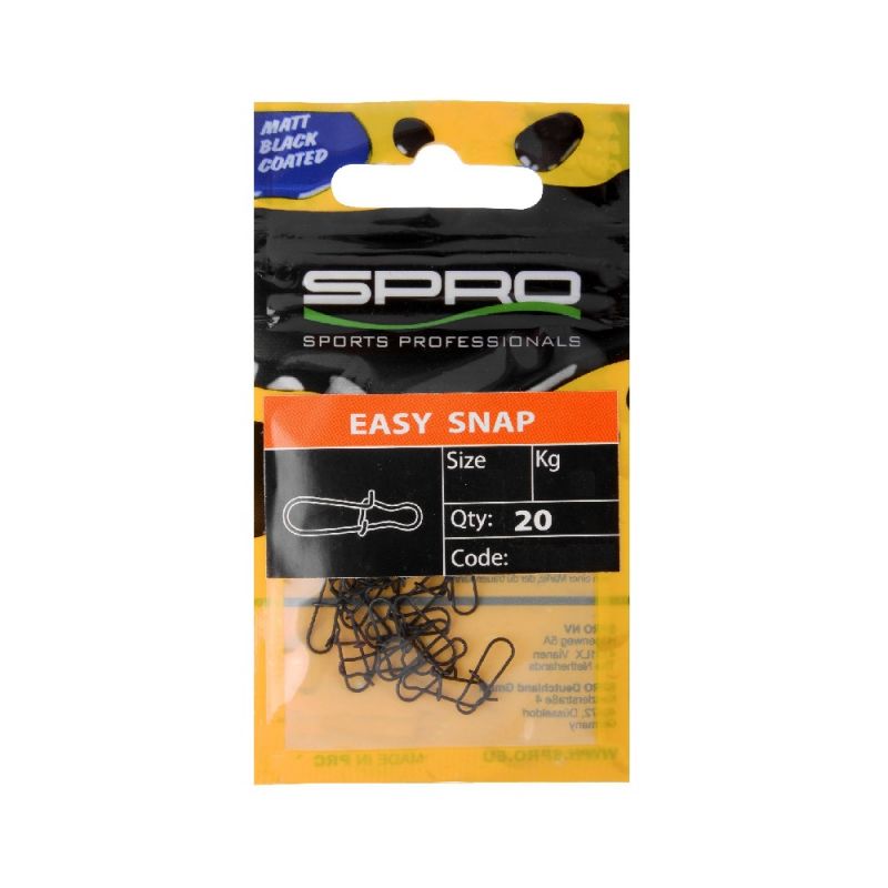 Predator Matte Black Easy Snap zwart viswartel 00 5kg