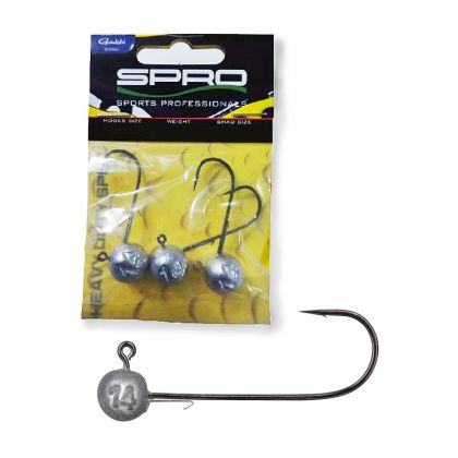 Predator Round Jighead HD - Jig 90 zilver - nickel loodkop H3/0 18g