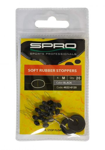 Predator Soft Rubber Stoppers noir  Medium