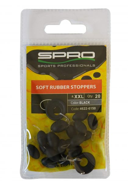 Predator Soft Rubber Stoppers noir  Xx-large