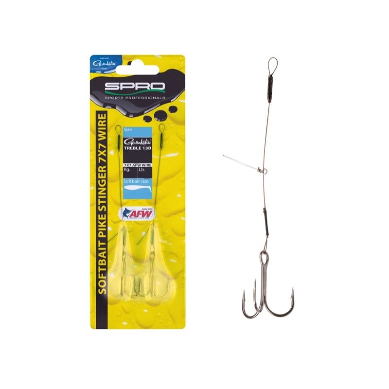 Predator Softbait Pike Stinger 7x7 brun - nickel  12cm H1/0 12kg