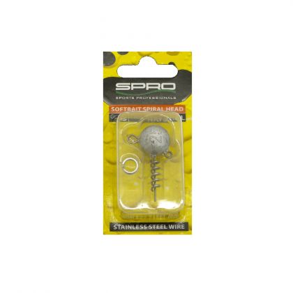 Predator Spiral Head zilver loodkop 10g