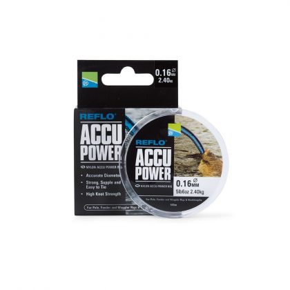 Preston Innovations Accu Power clear visdraad 0.14mm 100m