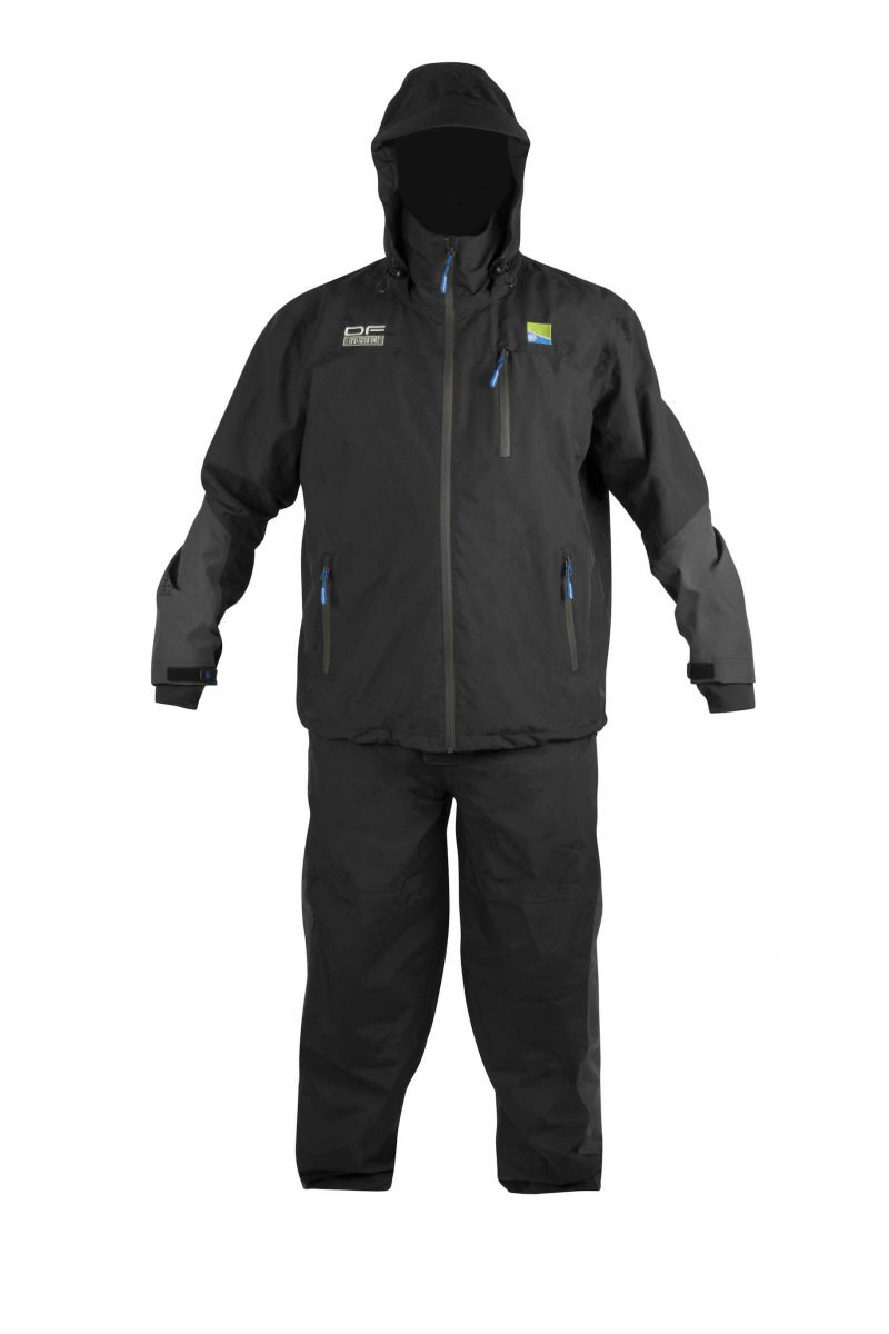 Preston Innovations DF Hydrotech Suit zwart - blauw warmtepak Large