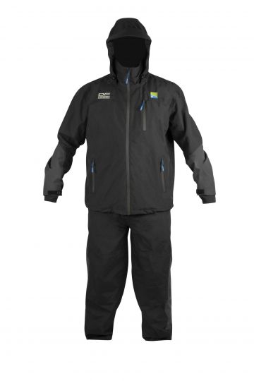 Preston Innovations DF Hydrotech Suit zwart - blauw warmtepak Small