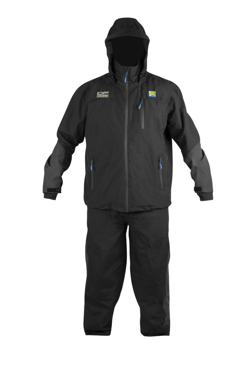 Preston Innovations DF Hydrotech Suit zwart - blauw warmtepak Xxxx-large