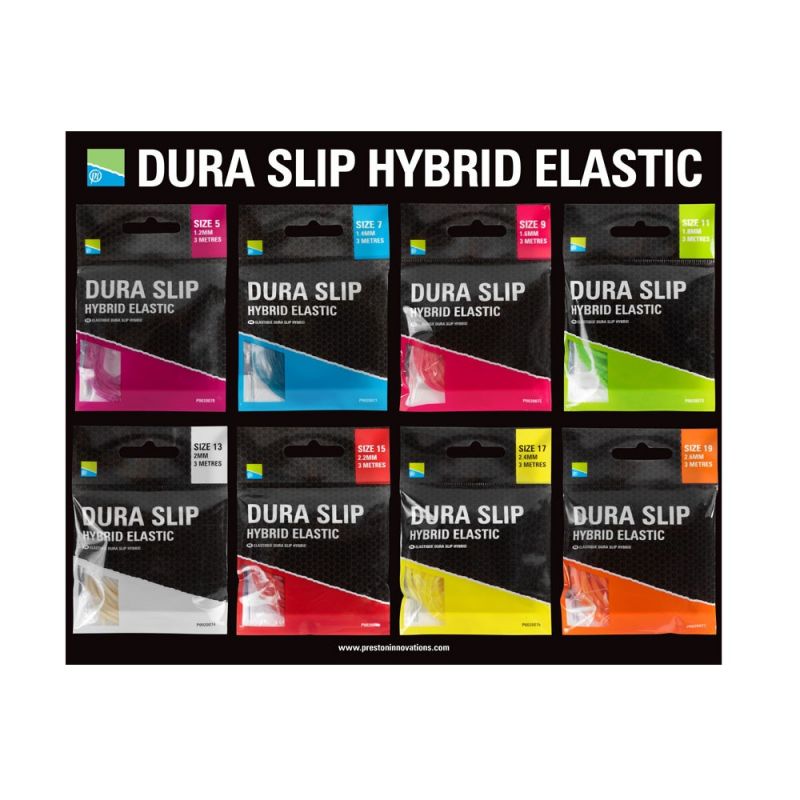 Preston Innovations Dura Slip Hybrid Elastic rouge  2.20mm 3m