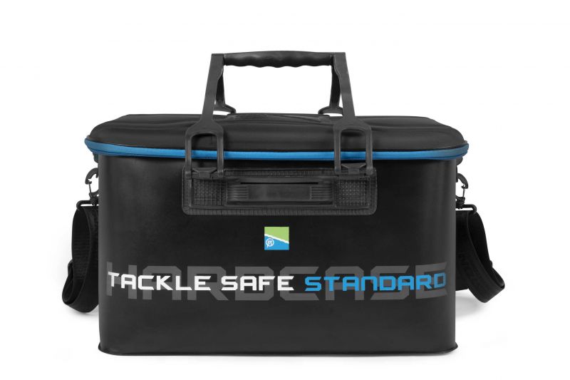 Preston Innovations Hardcase Tackle Safe Standard zwart - blauw foreltas witvistas