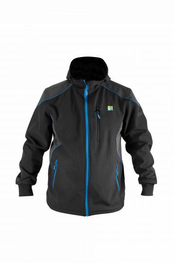 Preston Innovations Soft Shell Jacket noir - bleu  Medium