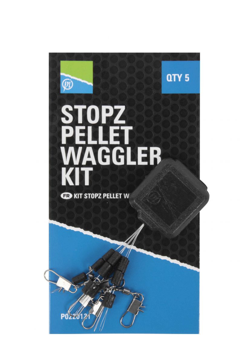 Preston Innovations Stopz Pellet Waggler Kit noir - silver 