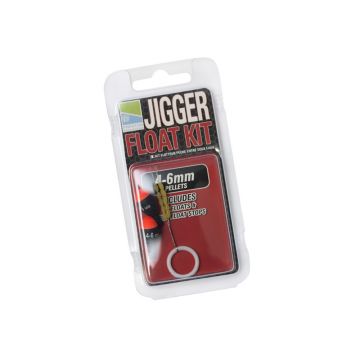 Prestoninno Jigger Float Kit noir - rouge  4-6mm