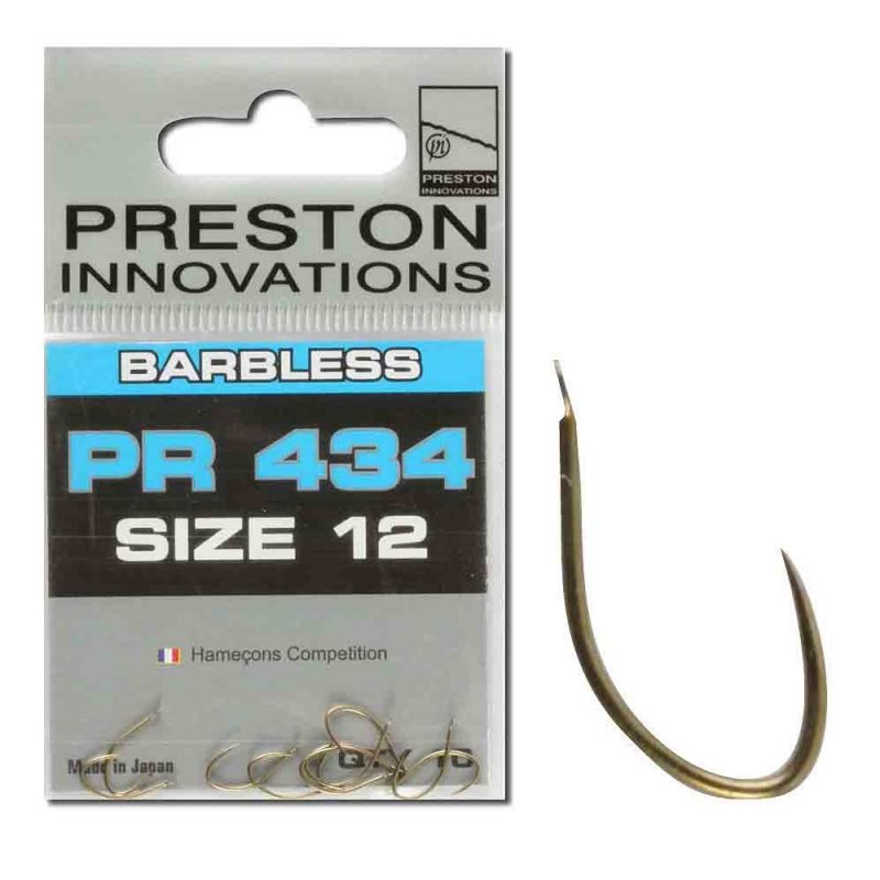 Prestoninno PR434 Barbless zilver witvis vishaak 20