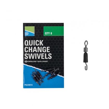 Prestoninno Quick Change Swivels nickel  Small