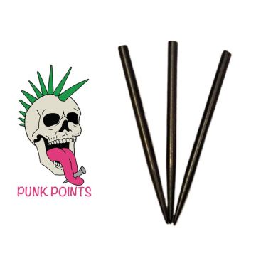 Punk Points Plain Black Points noir dart point 32mm