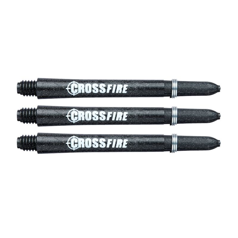 Red Dragon Crossfire Carbon Fibre black dart shaft Medium