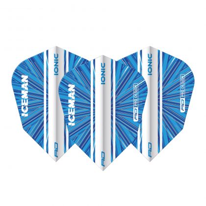 Red Dragon Gerwyn Price Ionic Blue Burst V-Standard multi dart flight 100 Micron