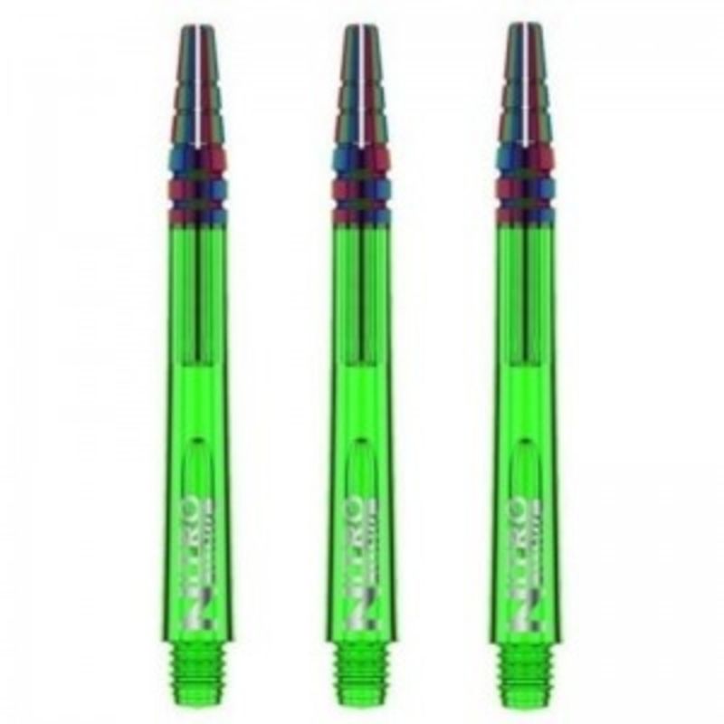 Red Dragon Nitrotech Ionic Shafts vert dart shaft In Between