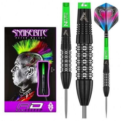 Red Dragon Peter Wright Black Strike 90% noir darts 24g