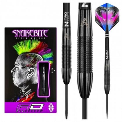 Red Dragon Peter Wright SNAKEBITE 3 Black 90% zwart dartpijlen 22g