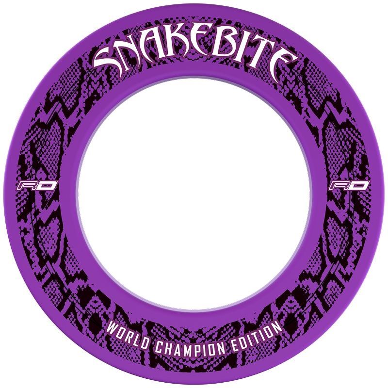 Red Dragon Snakebite WC Edition Surround paars - wit dart surround