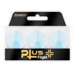 Robson Plus Flight Standard crystal clear blue dart flight