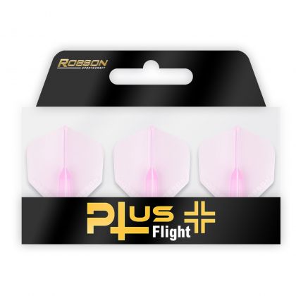 Robson Plus Flight Standard crystal clear pink dart flight