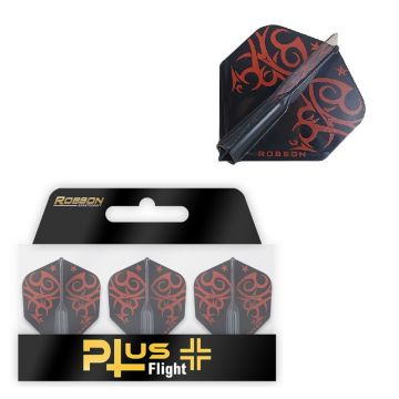 Robson Plus Flight Standard Tribe Red zwart - rood dart flight