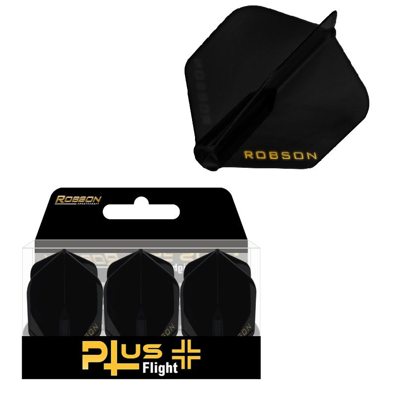 Robson Plus Flight Standard zwart dart flight